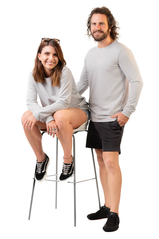 Unisex Long Sleeve T-Shirt - Pearl Rever couple