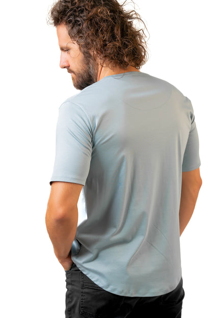 HabitoWebsiteProductImageShort_CrewNeckCurvedBottomT-ShirtTiffanyBlue back