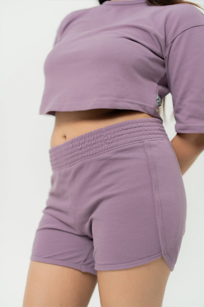 Habito Soft Curve Short Mouve Side