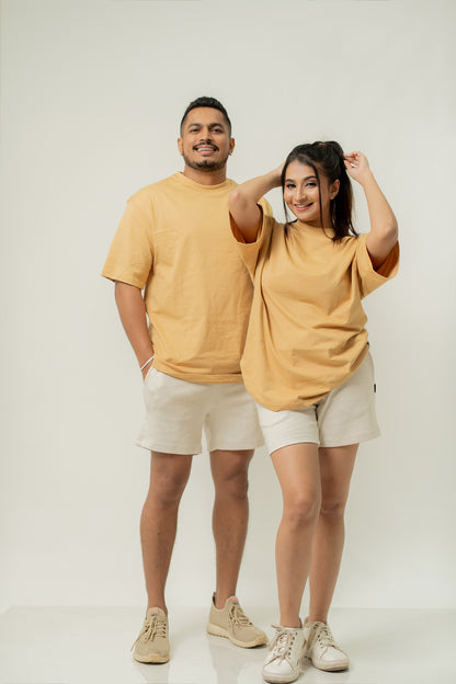 Habito unisex Short Off White Couple Front Full